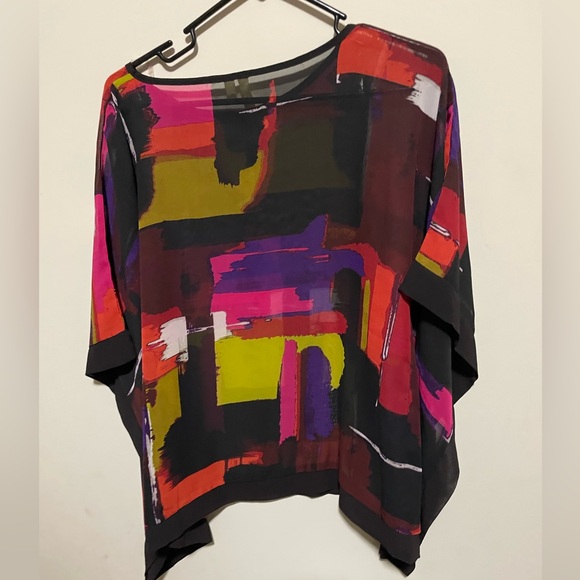 Chenault Vibrant Abstract Women's Blouse - Picture 3 of 3